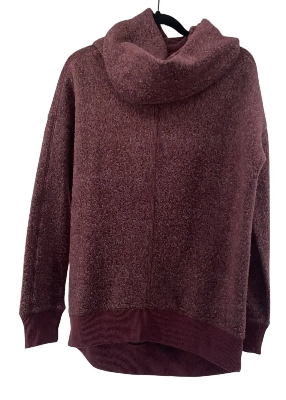 Abercrombie And Fitch Cowl Neck Women’s Small Maroon Fleece